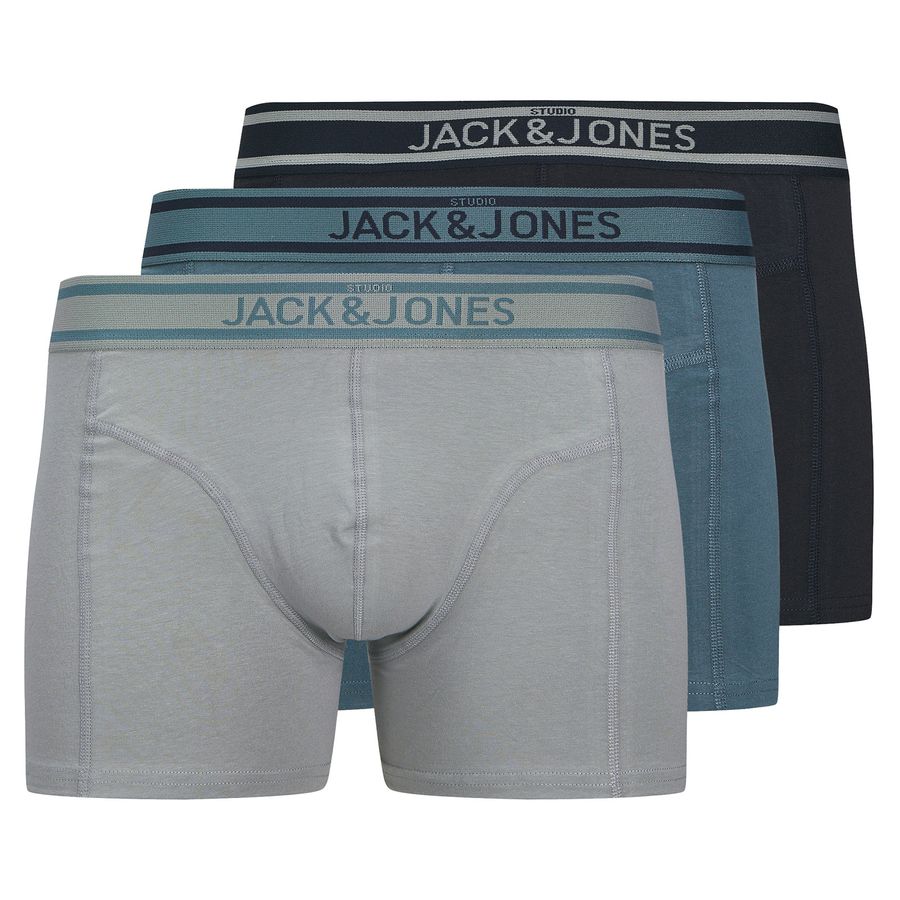 Jack&Jones 3er-Pack Pants JACJOHN blaugrau/grau XXL
