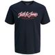 Jack&Jones T-Shirt navy Übergröße JJURBAN Logoprint Jack&Jones T-Shirt navy Übergröße JJURBAN Logoprint