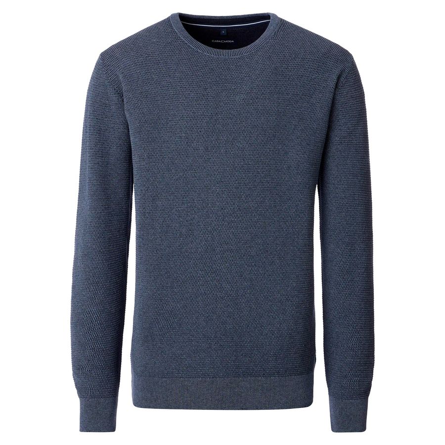 CasaModa XXL Strick-Pullover rauchblau melange