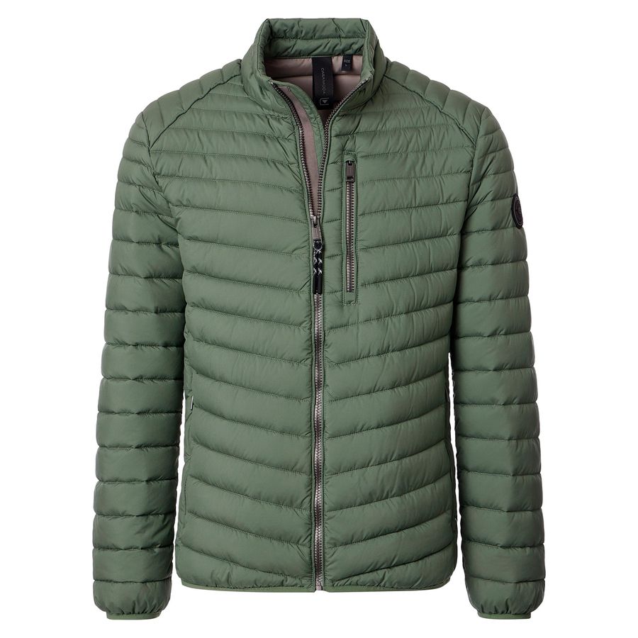 CasaModa Steppjacke Stehkragen salbeigrün Übergröße