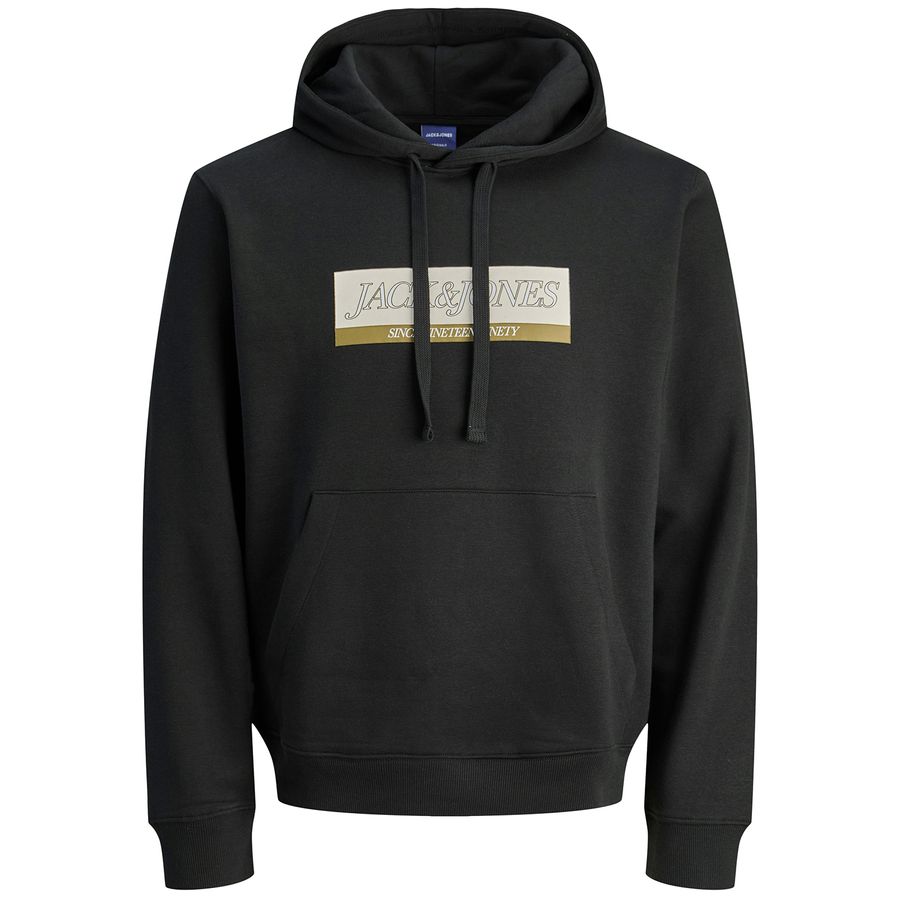 Jack&Jones XXL Hoodie schwarz Print JORINWOOD