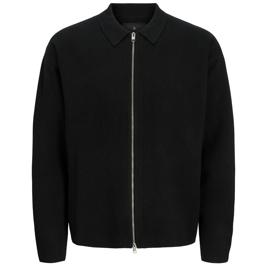 Jack&Jones XXL Strickjacke schwarz JPRBLABRADFORT