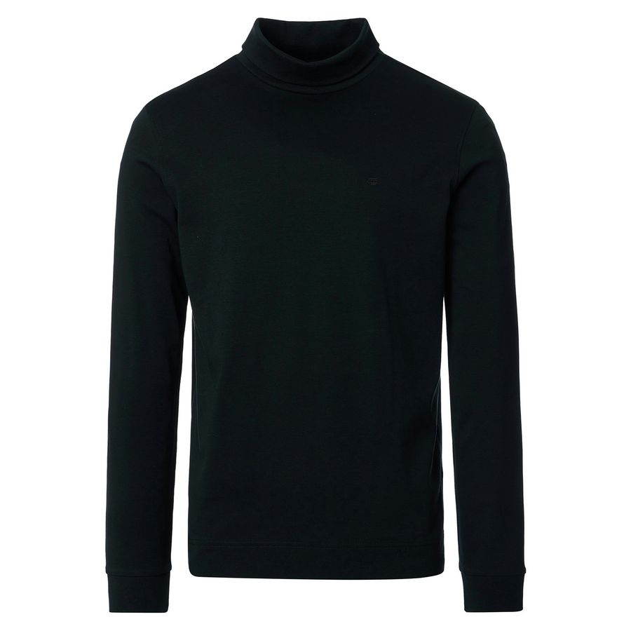 Redmond Rollkragen-Langarmshirt Übergrößen schwarz