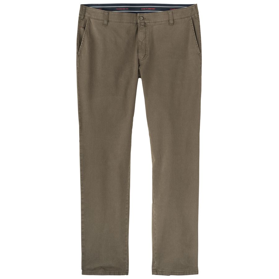 Club of Comfort Übergrößen Chino-Hose Garvey braun