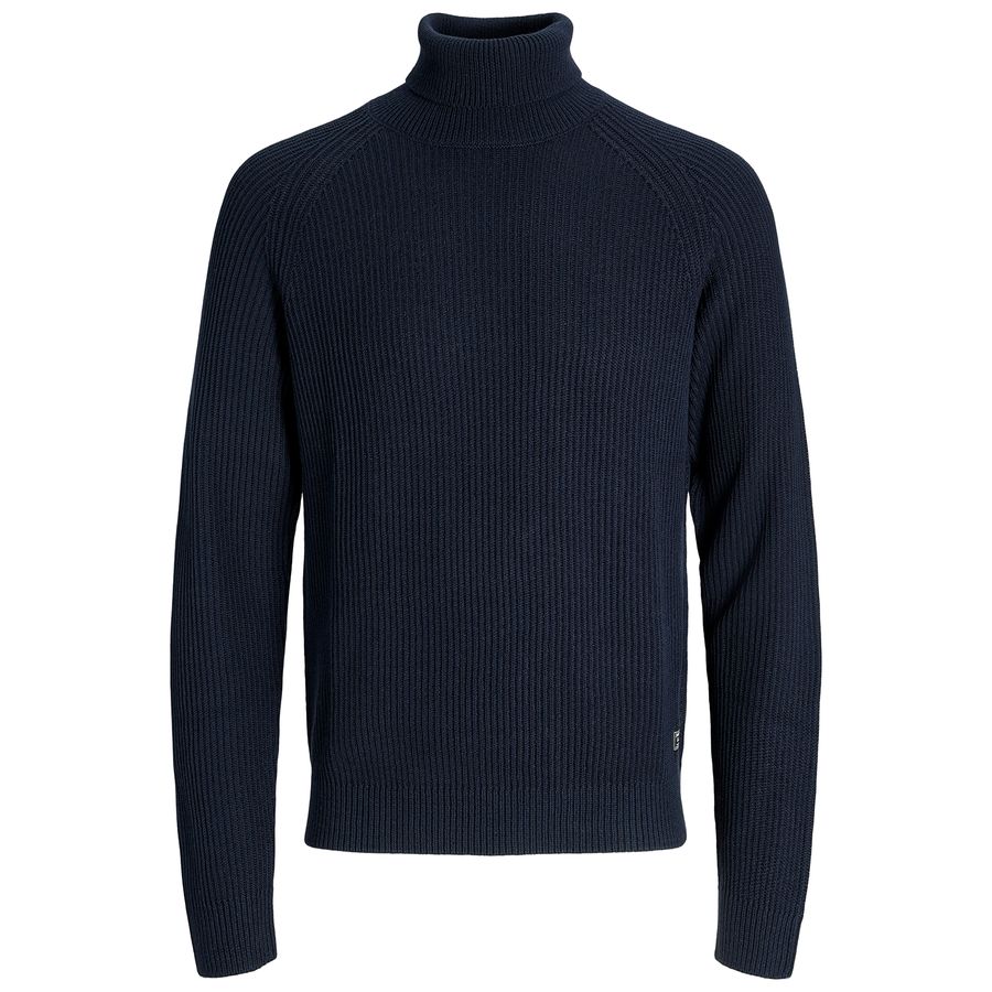 Jack&Jones Rollkragen-Pullover Übergröße JJPANNEL navy