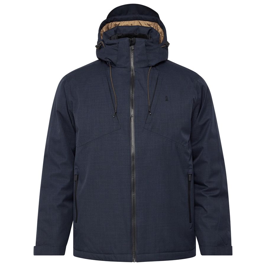 North Latitude Übergrößen Winterjacke navy melange