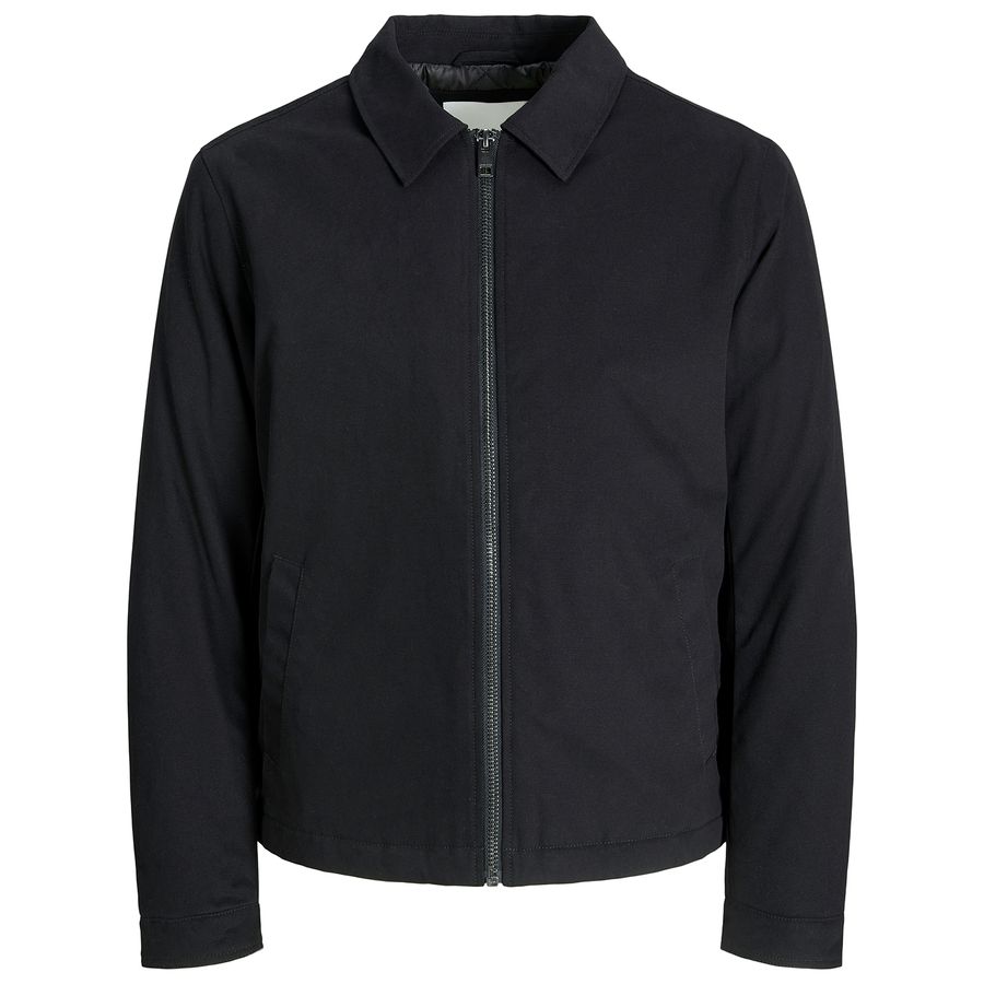Jack&Jones Übergrößen Hemdjacke schwarz JJEDOVER