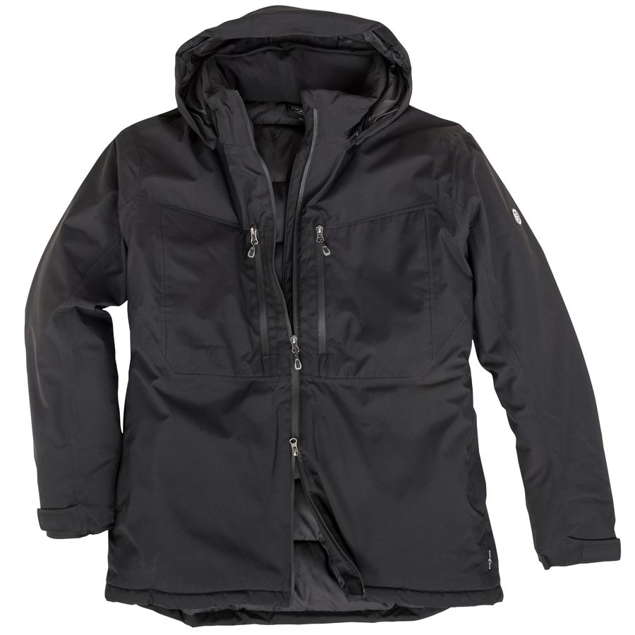 Blue Wave Funktionsjacke Neven schwarz Übergröße warm