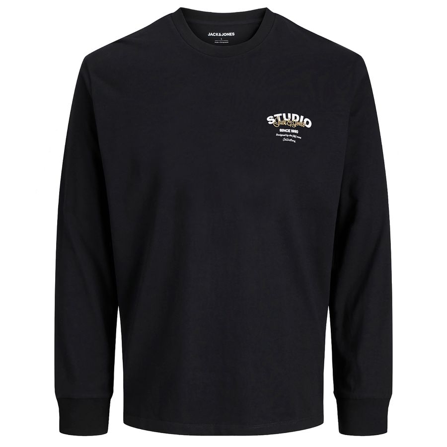 Jack&Jones Longsleeve Übergrößen schwarz JJYUKI