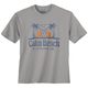Calm Beach Übergrößen T-Shirt grau Logoprint Palmen Calm Beach Übergrößen T-Shirt grau Logoprint Palmen