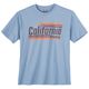 Calm Beach Übergrößen T-Shirt hellblau California Calm Beach Übergrößen T-Shirt hellblau California