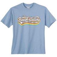 Calm Beach Übergrößen T-Shirt hellblau Beach Calling