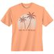 Calm Beach Übergrößen T-Shirt orange Palmenprint Calm Beach Übergrößen T-Shirt orange Palmenprint