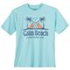 Calm Beach Übergröße T-Shirt türkis Logoprint Palmen Calm Beach Übergröße T-Shirt türkis Logoprint Palmen