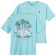 Calm Beach Übergrößen türkis Rückenprint T-Shirt Calm Beach Übergrößen türkis Rückenprint T-Shirt