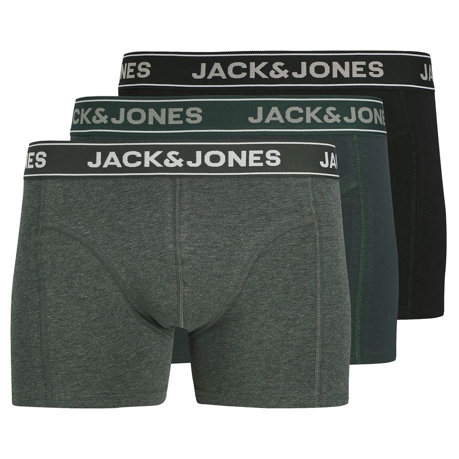 Jack&Jones 3er-Pack Pants grau/schwarzgrün XXL JACBLACK