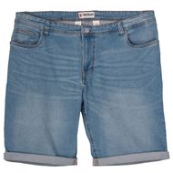 Calm Beach Stretch-Shorts Denim Übergröße blau used