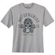 Iron Stitch Übergrößen T-Shirt grau Motormaniac Skull Iron Stitch Übergrößen T-Shirt grau Motormaniac Skull