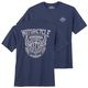 Iron Stitch Übergrößen T-Shirt denimblau Rückenprint Iron Stitch Übergrößen T-Shirt denimblau Rückenprint