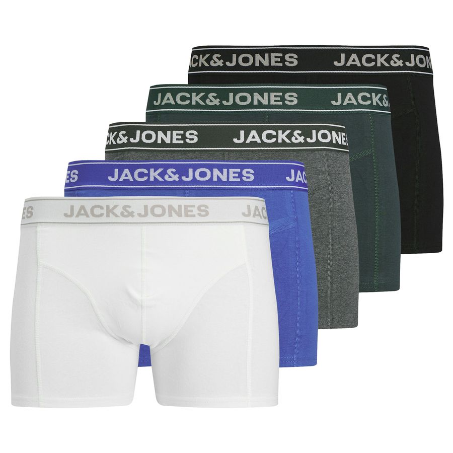 Jack&Jones 5er-Pack Pants weiß/blau/grau XXL JACBLACK