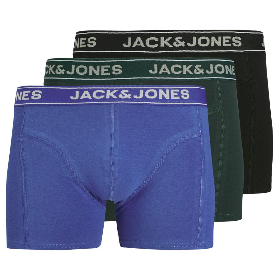 Jack&Jones 3er-Pack Pants schwarz/blau/schwarzgrün XXL JACBLACK