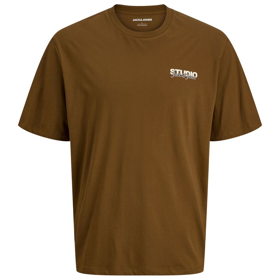 Jack&Jones T-Shirt braun Übergrößen JJYUKI
