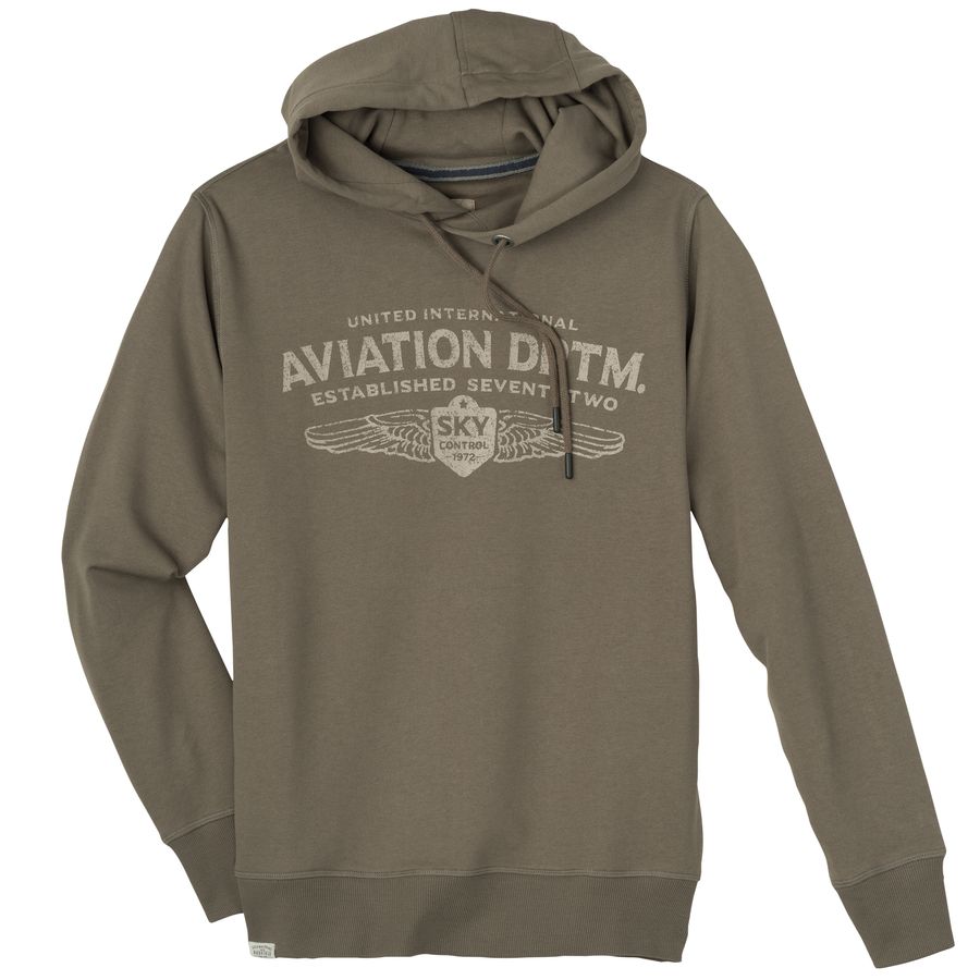Redfield Übergröße Sweat-Hoodie braun Aviation