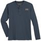 Redfield Übergröße Henley-Longsleeve denimblau Patch Redfield Übergröße Henley-Longsleeve denimblau Patch