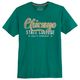 Redfield Übergrößen T-Shirt Print Chicago grün