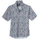 Marvelis Übergrößen Kurzarmhemd blau-beige floral Marvelis Übergrößen Kurzarmhemd blau-beige floral