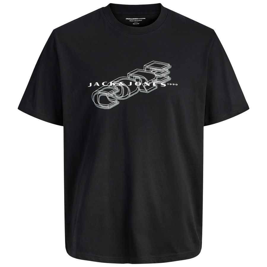 Jack&Jones T-Shirt schwarz XXL Print JCOFUSION
