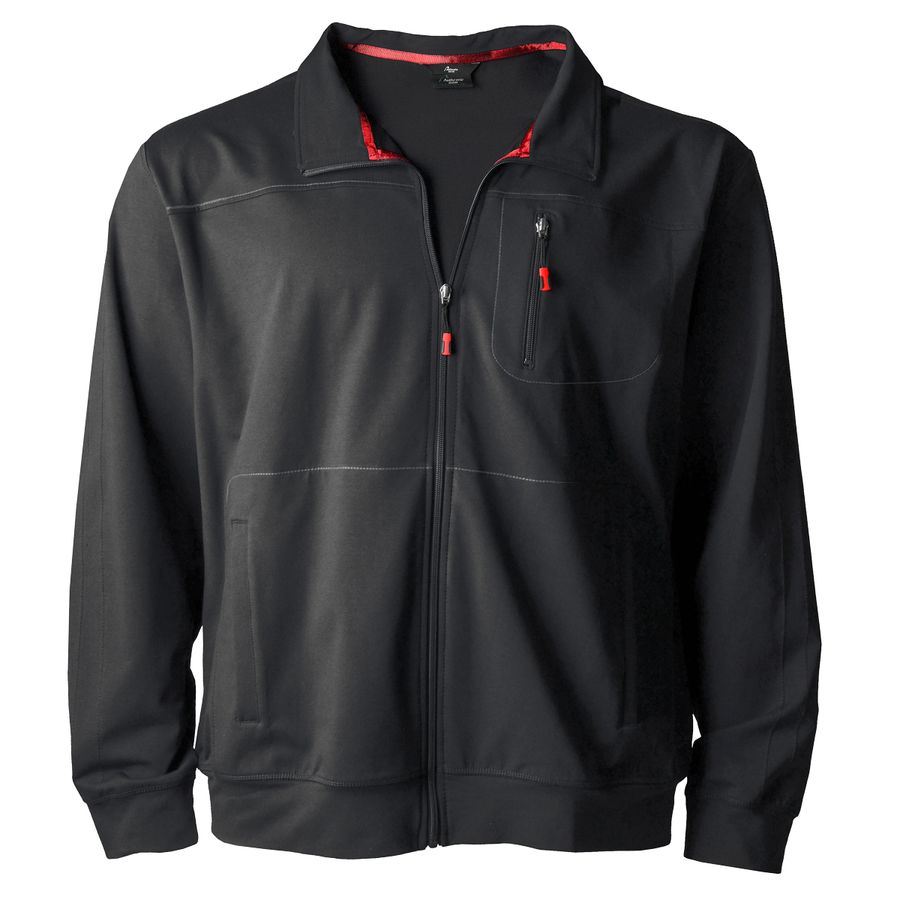 Schwarze Trainingsjacke Authentic Klein Übergröße