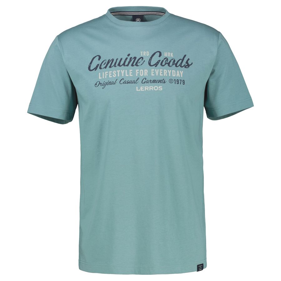 Lerros Übergrößen T-Shirt dunkelmint Print modisch