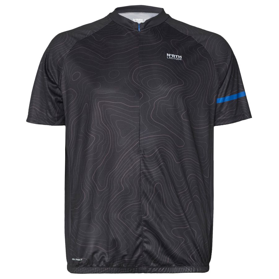 North Latitude Sport Radtrikot XXL gemustert schwarz