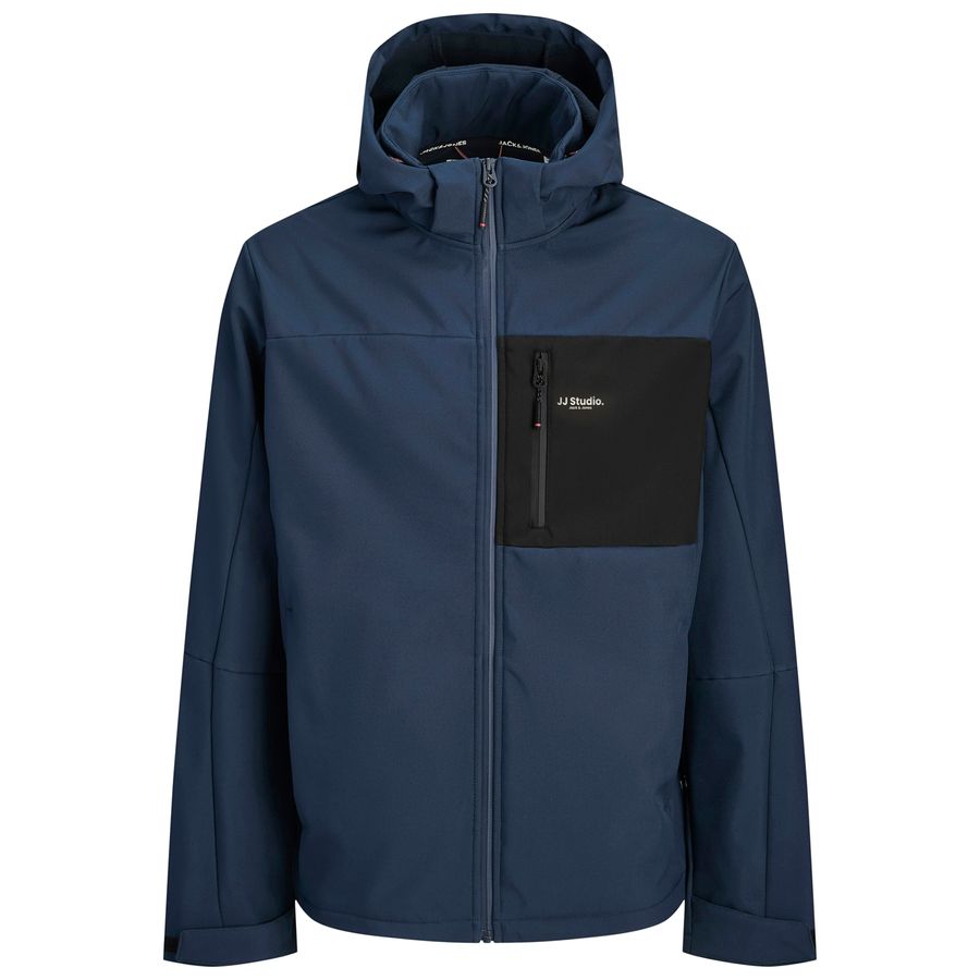 Jack&Jones Übergrößen Softshelljacke navy JJNORTH