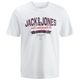 Jack&Jones T-Shirt Übergrößen Logoprint JJELOGO weiß Jack&Jones T-Shirt Übergrößen Logoprint JJELOGO weiß
