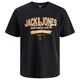 Jack&Jones T-Shirt Übergrößen Logoprint JJELOGO schwarz Jack&Jones T-Shirt Übergrößen Logoprint JJELOGO schwarz