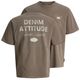 Jack&Jones XXL T-Shirt Rückenprint braun JJEDOVER Jack&Jones XXL T-Shirt Rückenprint braun JJEDOVER