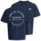 Jack&Jones XXL T-Shirt Rückenprint navy JJEDOVER Jack&Jones XXL T-Shirt Rückenprint navy JJEDOVER