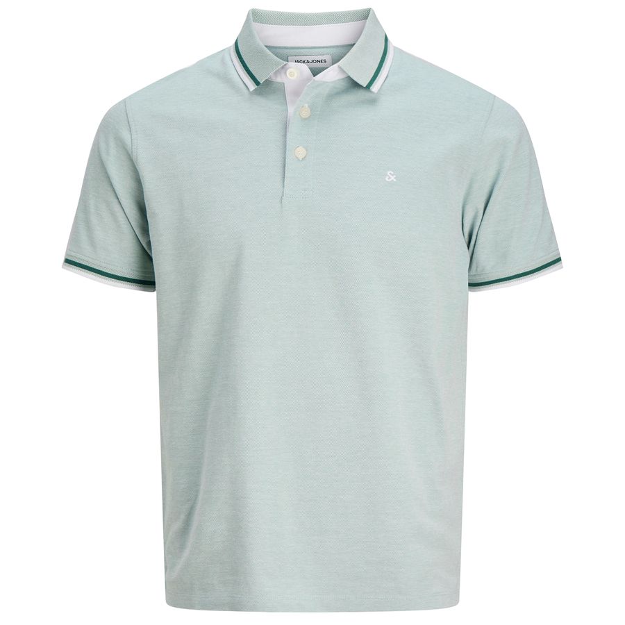 Jack&Jones Übergrößen Poloshirt blaugrün JJEPAULOS