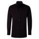 Venti Übergrößen Stretch-Langarmhemd schwarz Jersey
