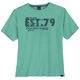 Lerros Übergrößen T-Shirt türkis Frontprint modisch Lerros Übergrößen T-Shirt türkis Frontprint modisch