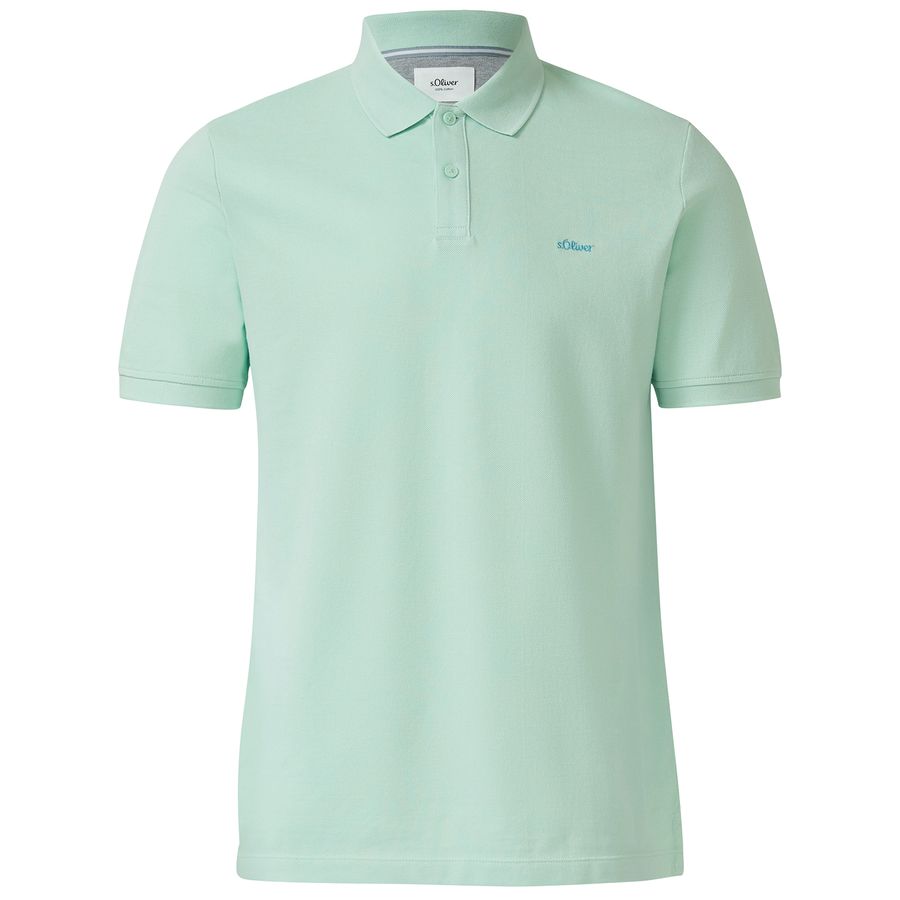 s.Oliver Übergrößen Basic-Poloshirt mintgrün