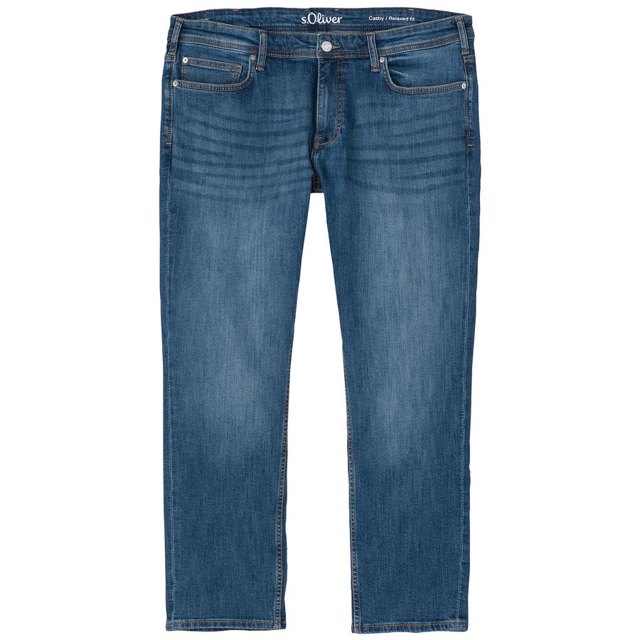 s.Oliver Stretch-Jeans Übergröße Casby blau used