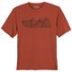 Killtec XXL Print Funktionsshirt LILLEO ziegelrot
