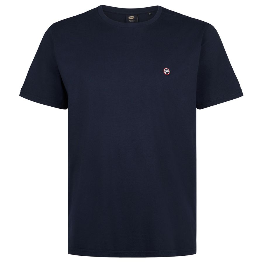 Petrol Industries Übergröße Basic-T-Shirt dunkelblau