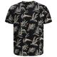 Jack&Jones Übergrößen T-Shirt schwarz-beige-blau Jack&Jones Übergrößen T-Shirt schwarz-beige-blau