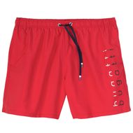 Bugatti Übergrößen Badeshorts rot Logoprint