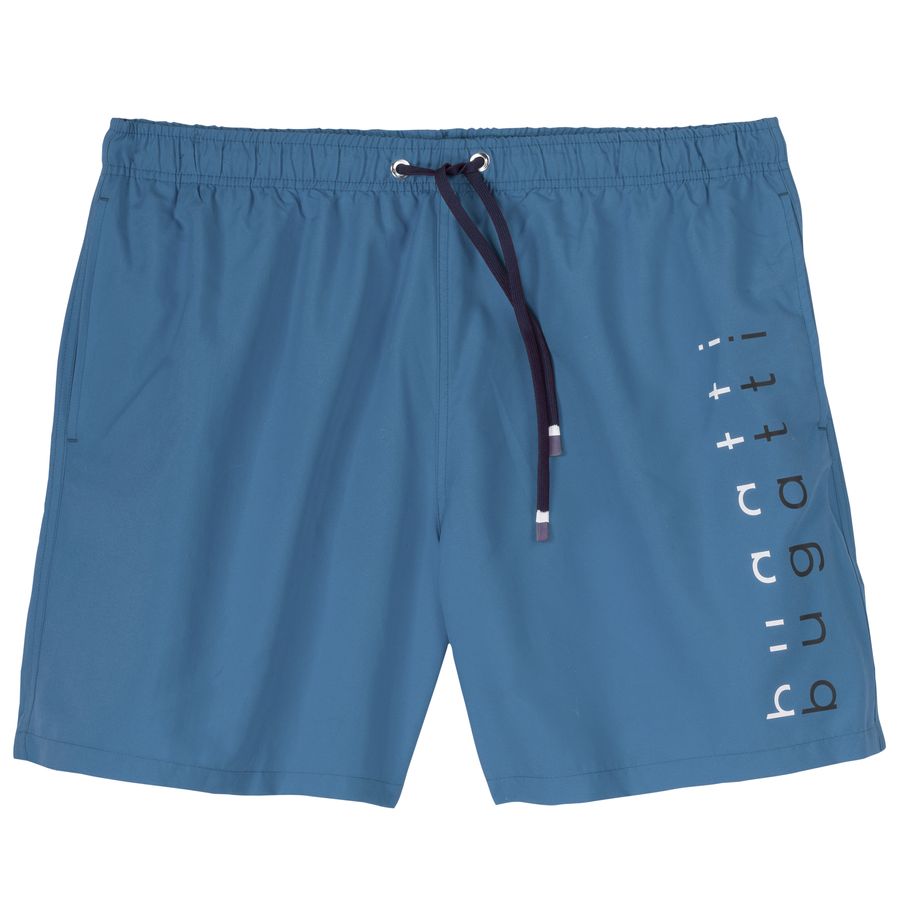 Bugatti Übergrößen Badeshorts blau Logoprint