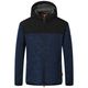 Blue Wave Übergrößen Strick-Fleecejacke navy melange